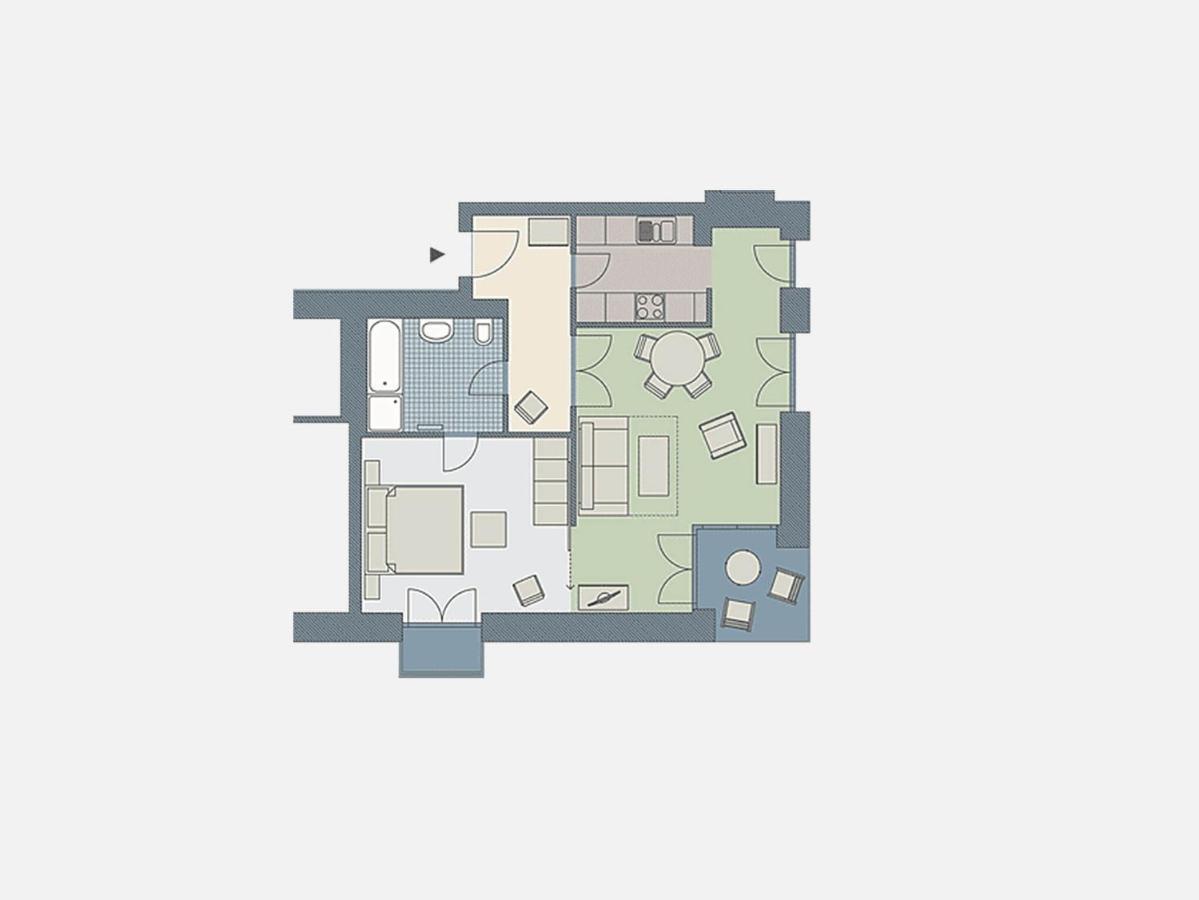 Kaiservillen Heringsdorf - Ferienwohnung Mit 1 Schlafzimmer Und Terrasse D201 Εξωτερικό φωτογραφία